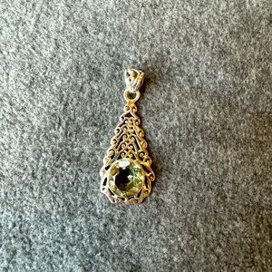 Handmade Sterling Silver iolite pendant iolite necklace iolite gemstone necklace